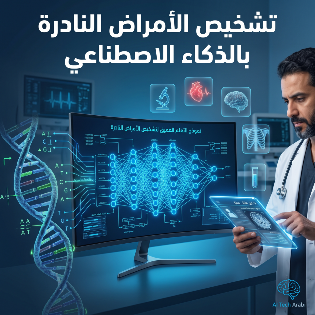 خوارزميات التعلم العميق في الطب لتشخيص الأمراض النادرة والوراثية بدقة عالية